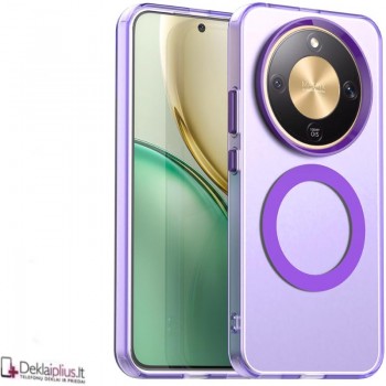 Smūgiams atsparus dėklas su magsafe - violetinis (Huawei Honor Magic 8 Lite) Smūgiams atsparus dėklas su magsafe - violetinis (Huawei Honor Magic 8 Lite)